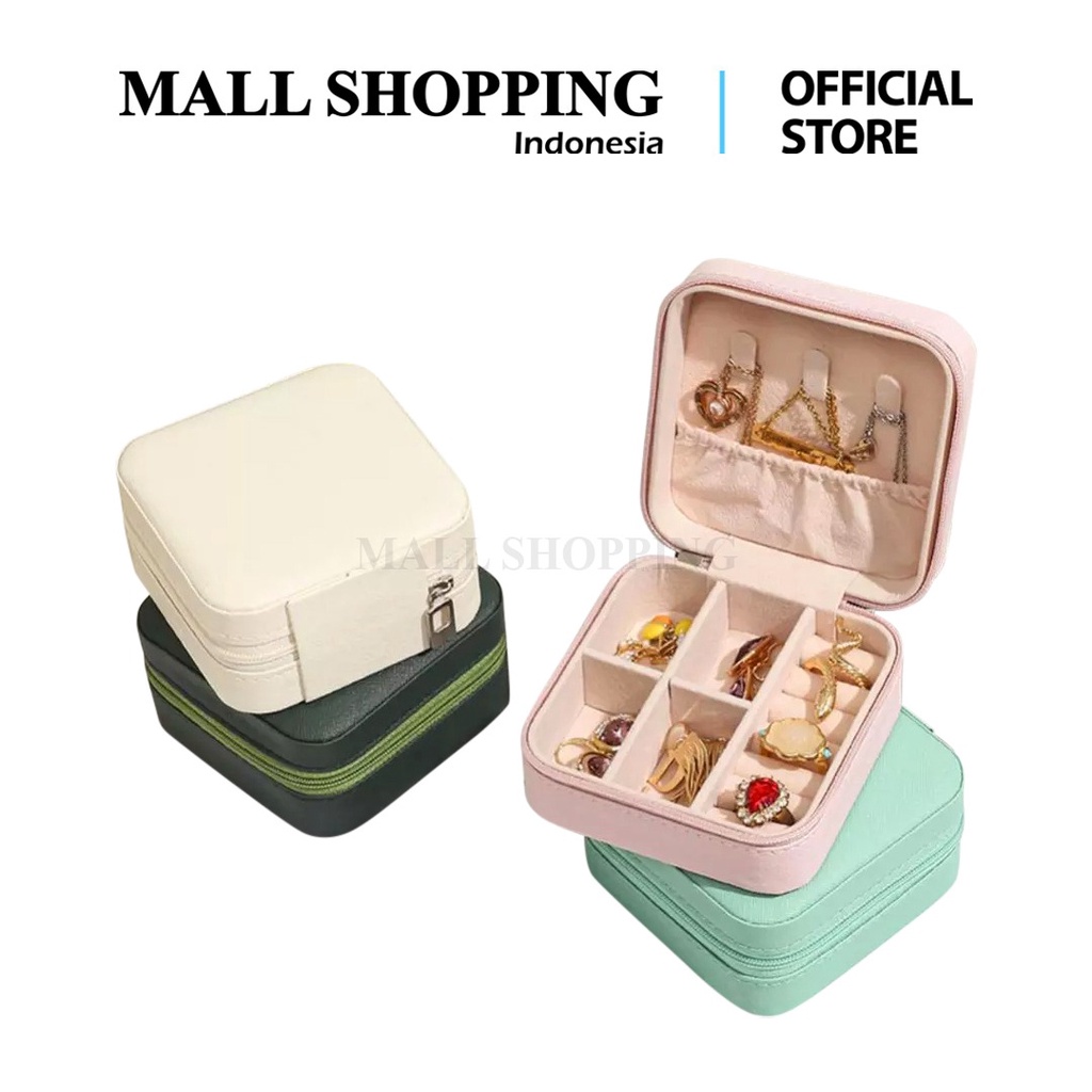(COD) Kotak Perhiasan Aksesoris Fashion Accessories Portable Box Travel MALLSHOPPING