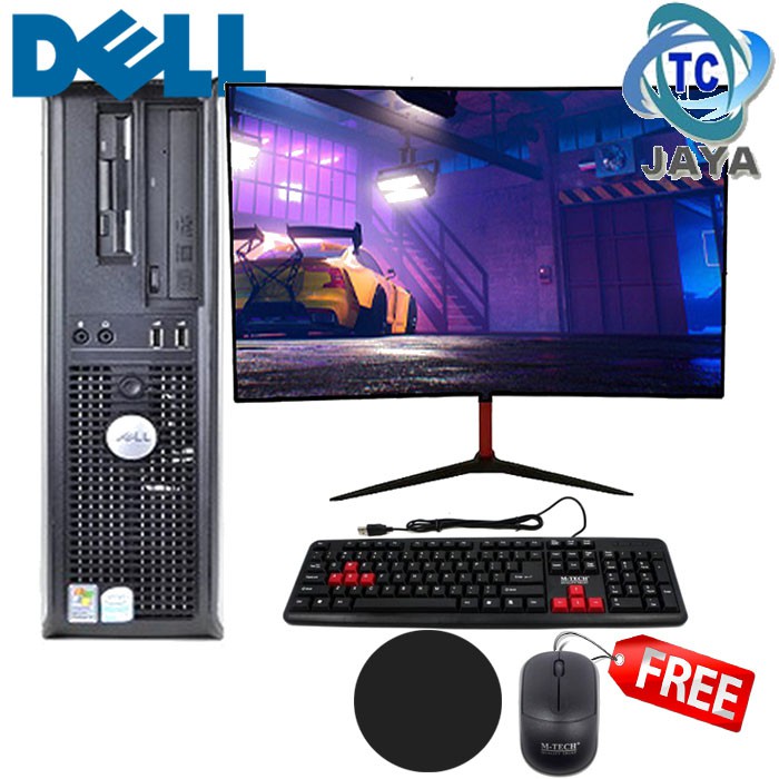 PC / Komputer Built Up Slim DELL Plus Monitor 19&quot; spc - AMD