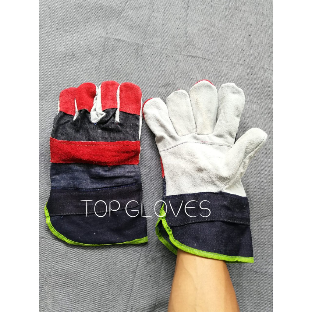 Fitter Gloves - Sarung Tangan Kulit Kombinasi Murah - Split Cowhide - Sarung Tangan Proyek