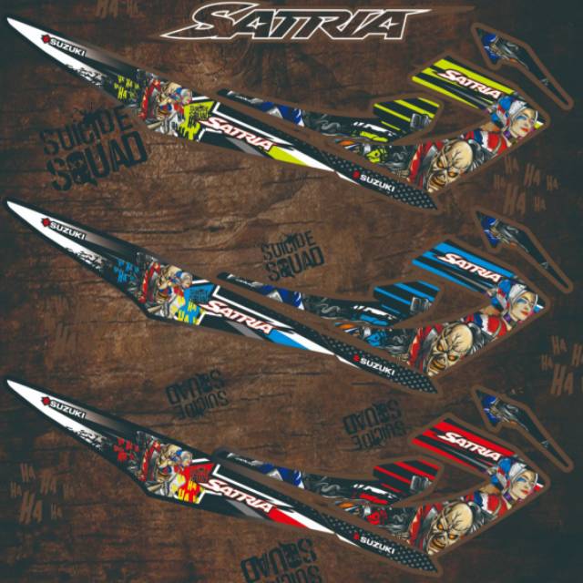 Striping Satria Fu / F 150 New Facelift 2013 2014 2015 Variasi Sticker Stiker Skotlet Motor List
