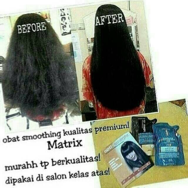 Grosir (SSC) MATRIX CREAM PELURUS / SMOOTHING RAMBUT STEP 1&2 Premium Termurah