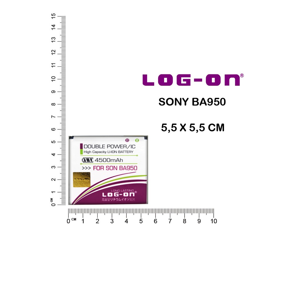 BATERAI SONY XPERIA ZR BA950 - C5502 C5503 DOCOMO - LOG ON DOUBLE POWER