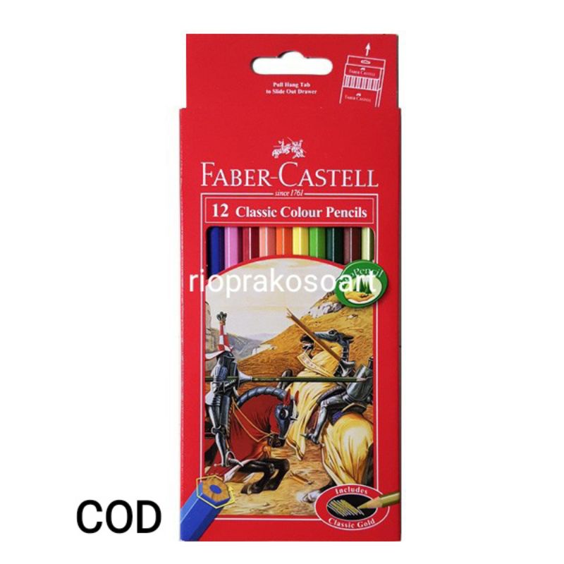 

Pensil Warna Faber Castell Classic isi 12 warna
