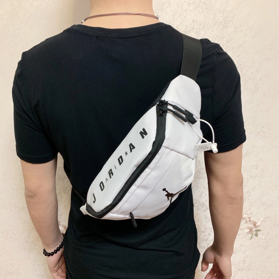 (COD)Tas Selempang Jordan Import Waistbag Tas Slempang Distro Semi Waterproof Pria Wanita Murah Terb
