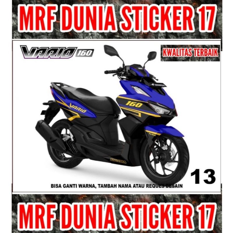 Sticker decal Vario 160 Full Body  Decal Motor Vario 160 Sticker Motor Vario 160 Decal Sticker Motor
