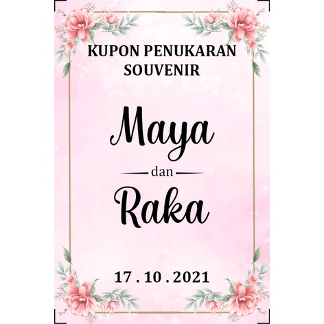 CETAK KUPON PENUKARAN SOUVENIR