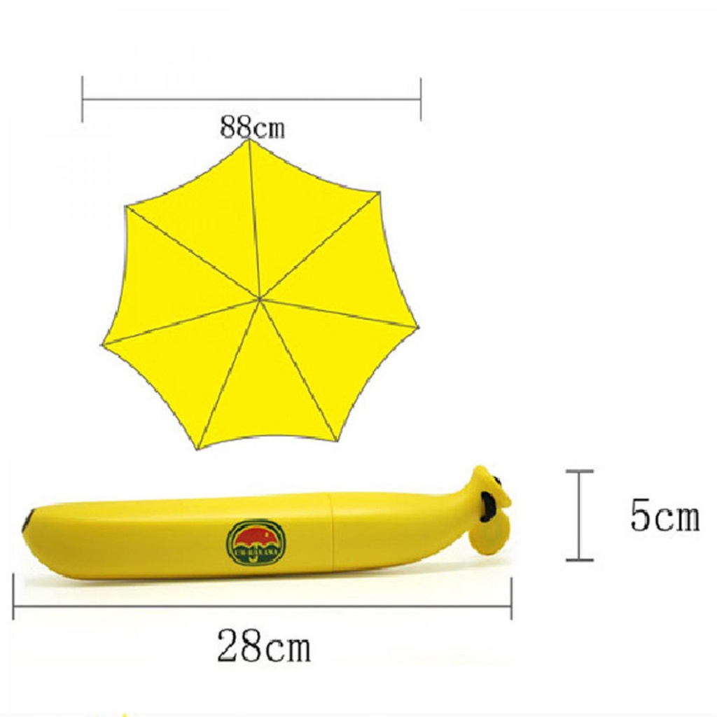 TD - PYG UM-BANANA Payung Lipat Desain Pisang - UME0007