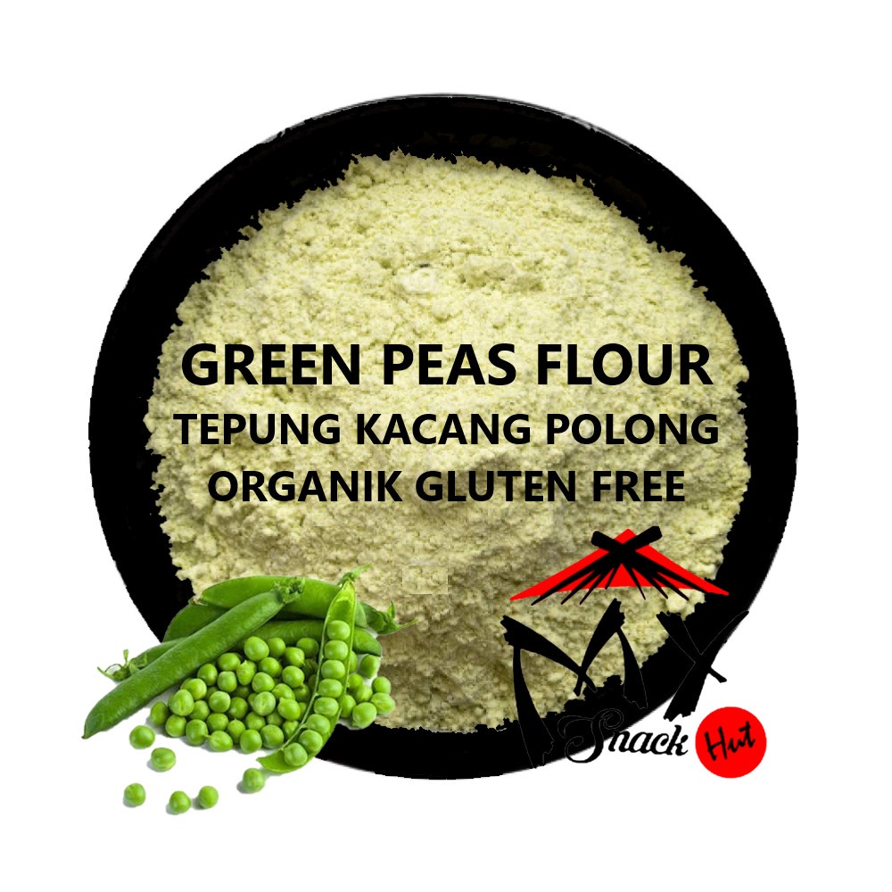 GREEN PEAS FLOUR 50GR - TEPUNG KACANG POLONG HIJAU IJO ORGANIK - PEA POWDER GLUTEN FREE ORGANIC