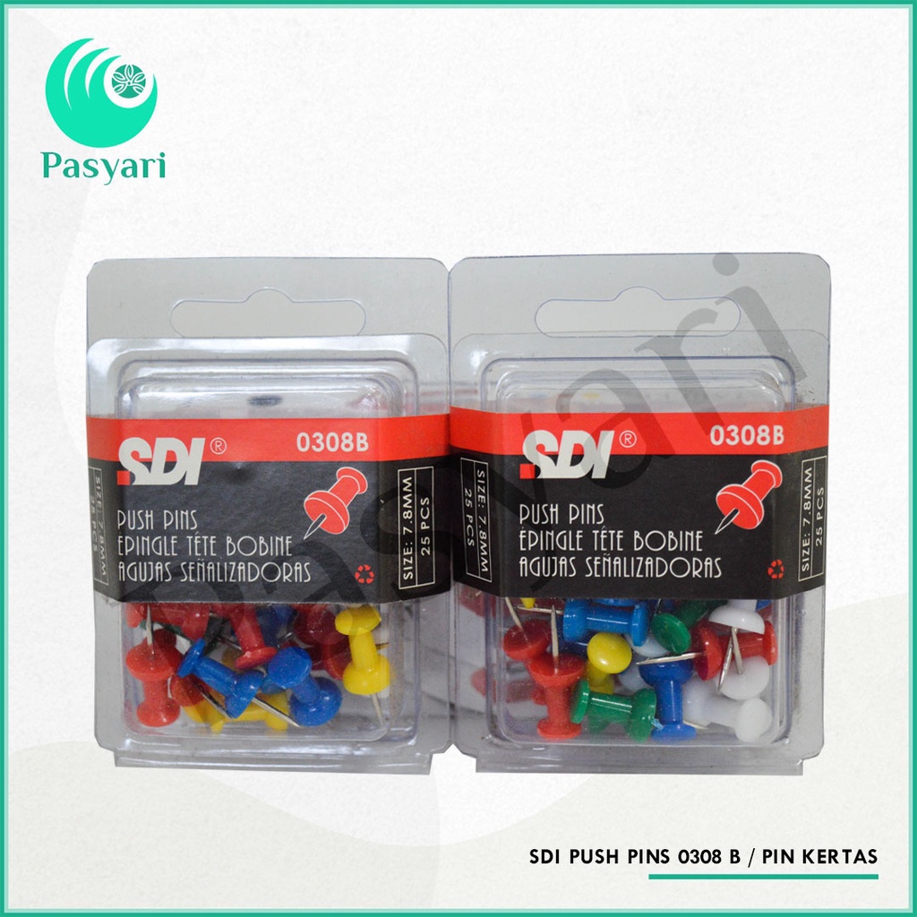 

Sdi Push Pins 0308 B / Pin Kertas