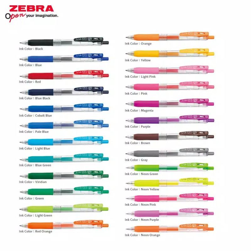 

Pen Gel Zebra KOKORO 0.5 Tinta Warna - Warni [pcs]