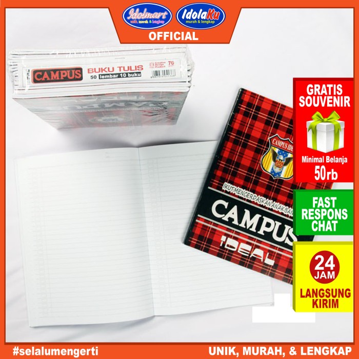 

Cuci Gudang Buku Tulis Campus Ideal Isi 50 Lembar Terbatas
