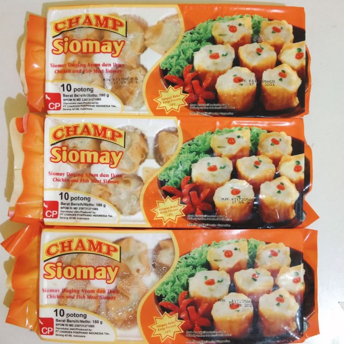 

Champ Chicken & Fish Siomay 180 gram .