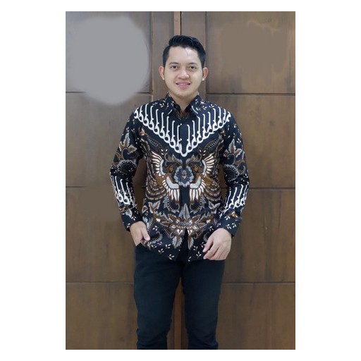 ATASAN BATIK PREMIUM KEMEJA BATIK SOLO Lengan Panjang Lapis Furing Aljaya Puspo Garis JANTAKA PAKIS 