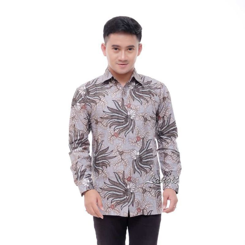 BATIK KEMEJA LENGAN PANJANG ANAK DAN DEWASA JUMBO M L XL XXL 3XL 4XL 5XL