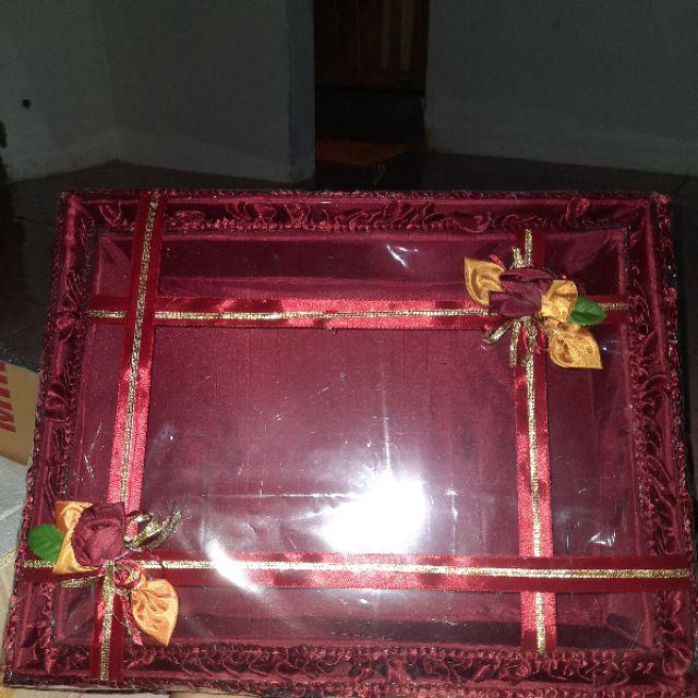 Kotak Hantaran Lamaran Box Set 2 Jne J&t Kotak Seserahan Kawin Tingjing Sangjit Gold Merah Biru Pink