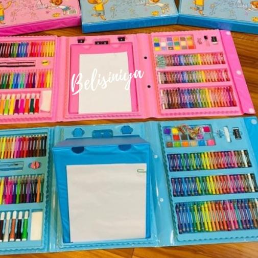 

*Promo* New Super Mega Art set 208 Pcs - Crayon Set Drawing Anak 208 Pcs populer