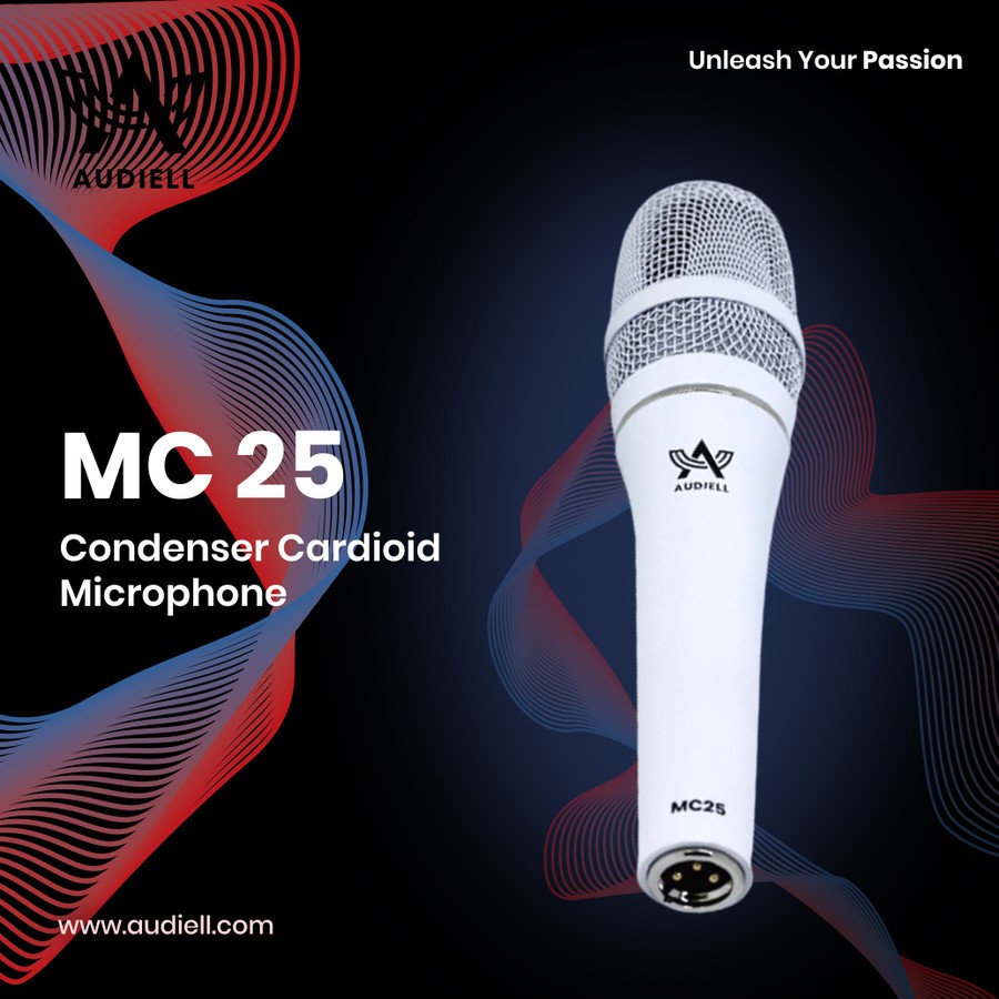 AUDIELL MC25 MC 25 Condenser Cardioid Microphone