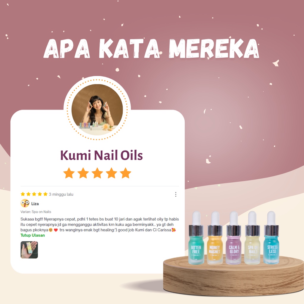 Kumi Nail Oils x Carissa Nails 5ml / Hand and Cuticle oil / Vitamin Kutikula / Handcare