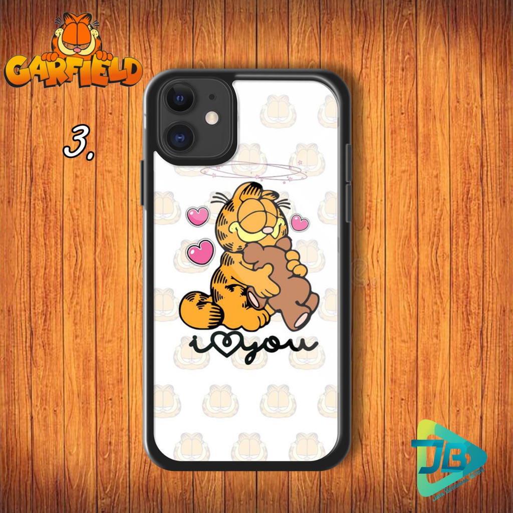 HARDCASE 2D GLOSSY GARFIELD OPPO VIVO XIAOMI SAMSUNG REALME IPHONE ALL TYPE JB4646