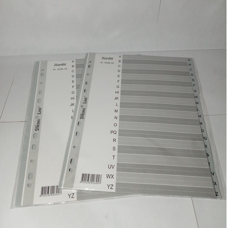 

[Cuci Gudang] BANTEX Strong Line Divider / Pemisah Kertas No. 6286-05 ( A-Z Index)