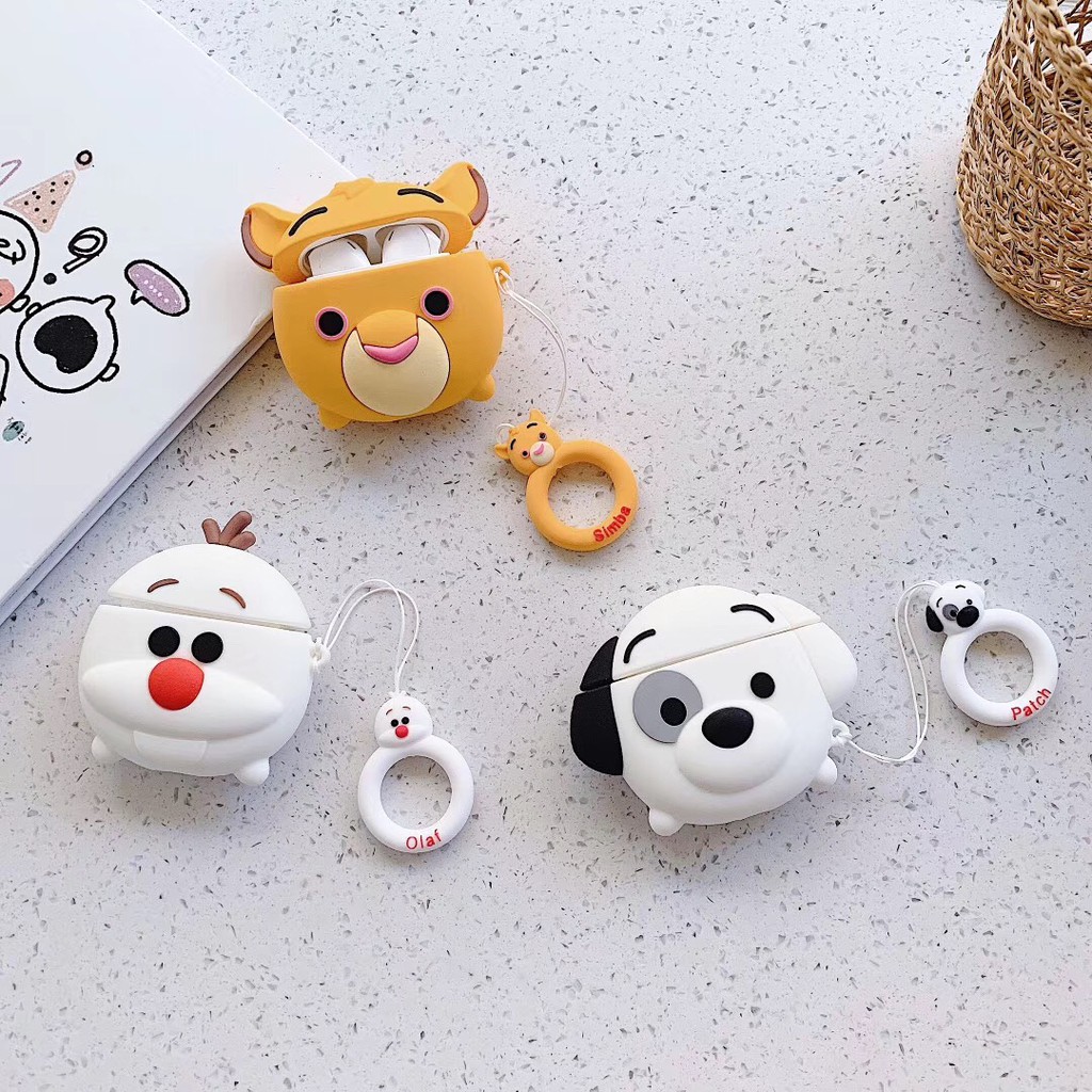 Case Pelindung Earphone Wireless Bluetooth Desain Kartun Anak