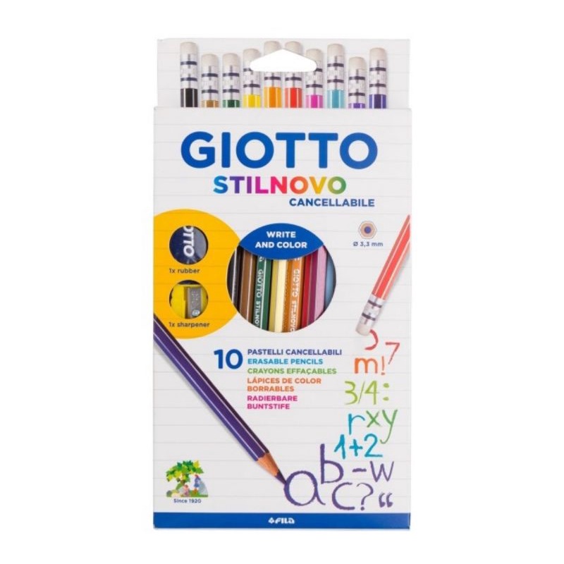

Pensil Warna Bisa Hapus 10 Warna Giotto Stilnovo Eraseable Cancellabile