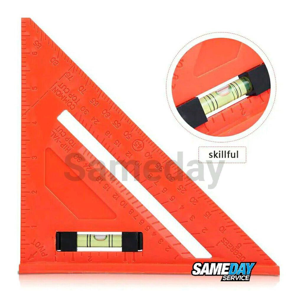 

TERLARIS !! Penggaris Segitiga Siku Sudut Carpenter Woodworking Speed Square 7 inch Waterpass