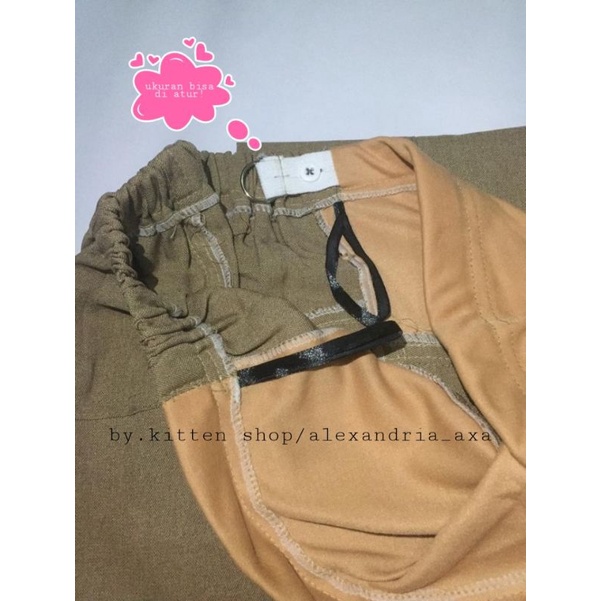 Celana hamil bahan formal kerja kantor wanita