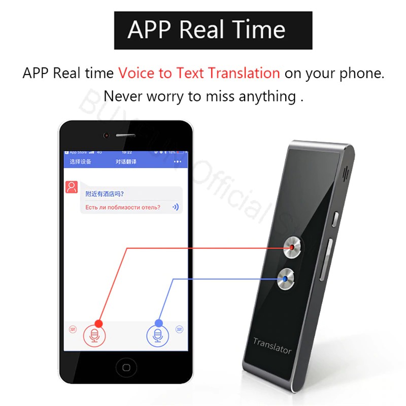 Terbatas Portable Multi Language Real Time Voice Translator English Chinese Spanish Translation Shopee Indonesia