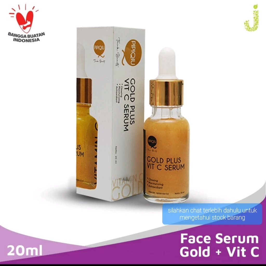 PIPIQIU serum wajah Serum Gold Plus | Niacinamide Plus | Hyaluronic