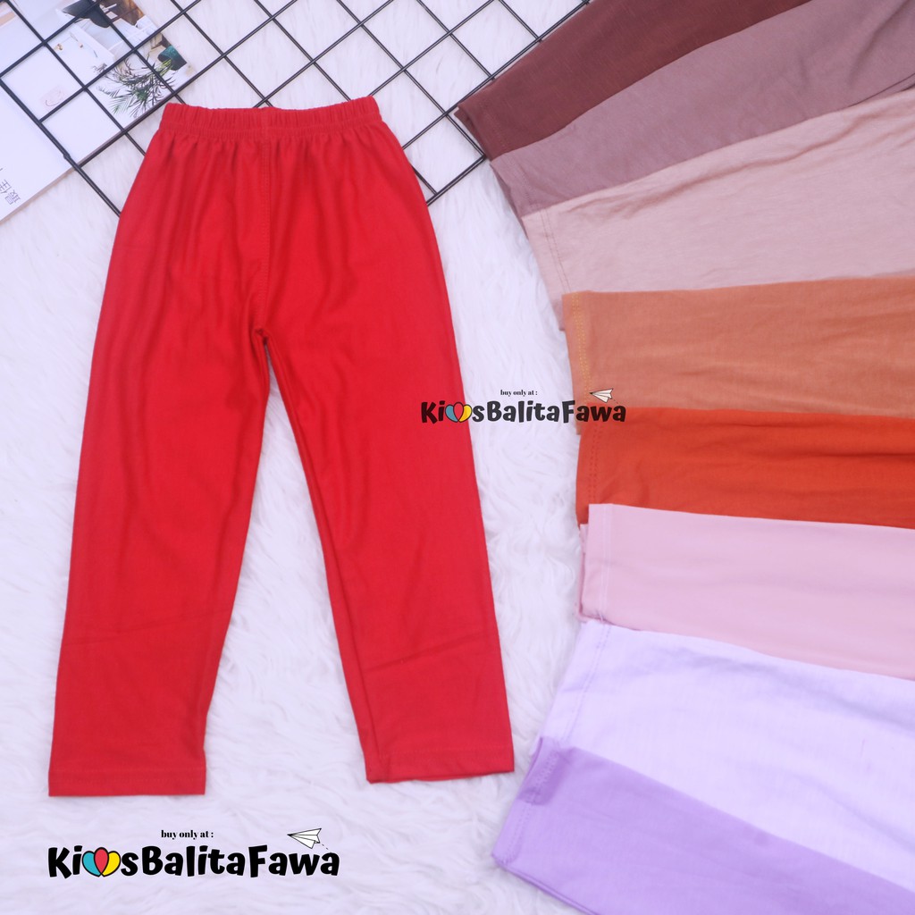 Legging Polos 5 7 Tahun Celana  Anak  Panjang Perempuan  