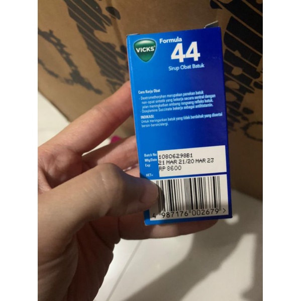 Viks Formula 44 botol kemasan 27 ml obat batuk syrup viks