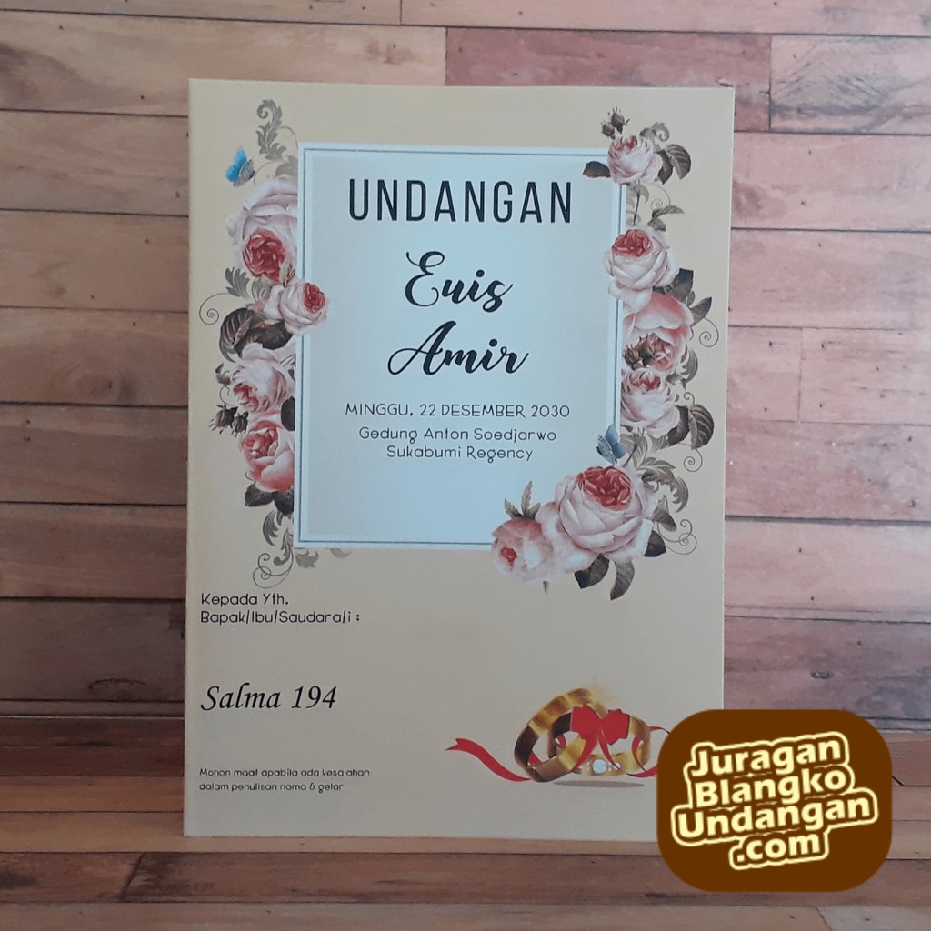 BLANGKO UNDANGAN PERNIKAHAN TERMURAH SALMA 194 - JURAGAN BLANGKO
