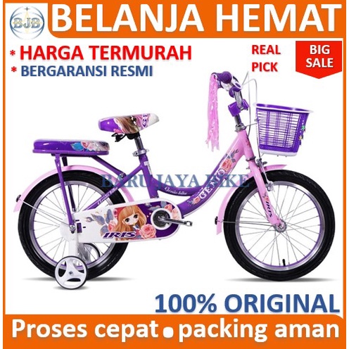 SEPEDA ANAK PEREMPUAN 16 INCH GENIO IRIS