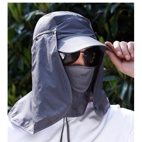 Topi Memancing anti UV matahari model tentara jepang polyester