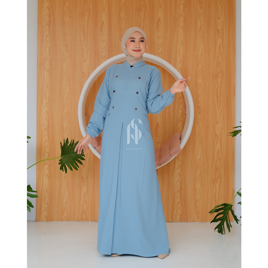 Naura Dress ORI Nabil Series - Gamis Wanita Terbaru kode shanghai