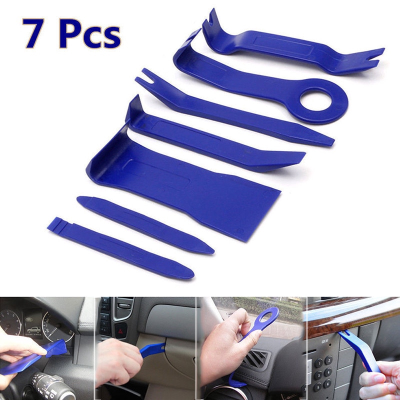 7pcs Alat Pembuka Panel Trim Audio Mobil Universal Bahan Plastik