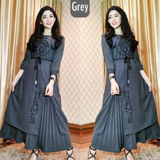 Gamis plisket hermes