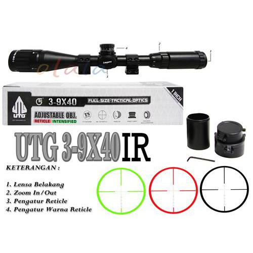 TELESCOPE UTG LEAPERS NEW 3-9X40 IR