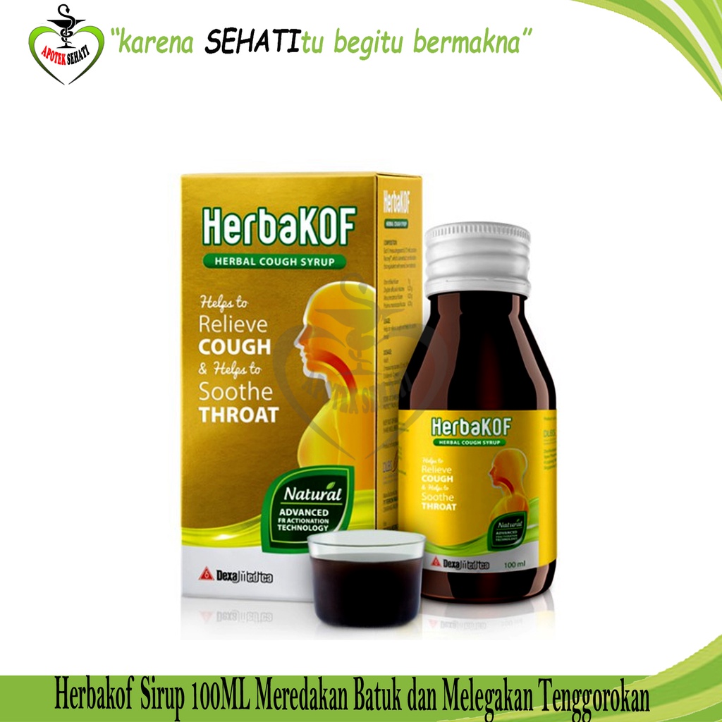 Herbakof Obat Batuk Herbal Batuk Kering Dan Berdahak