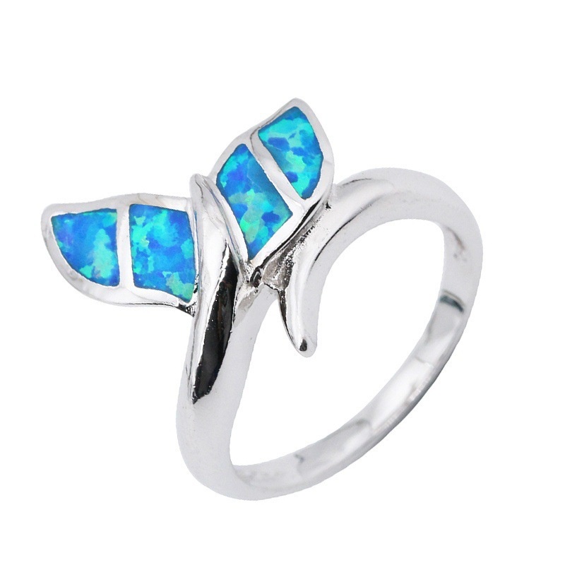 New style ring mermaid tail opal fashion female ring