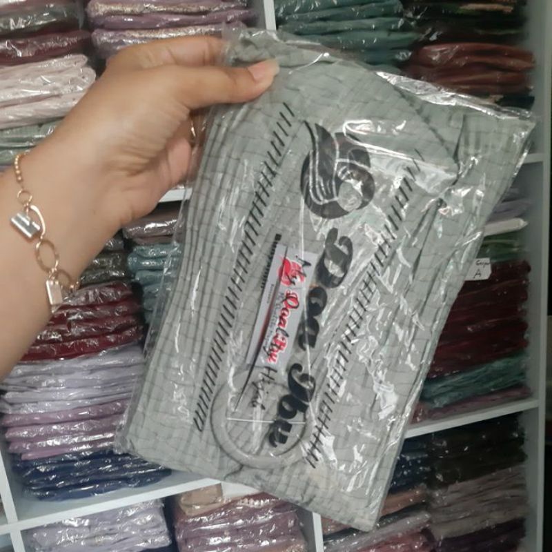 115 !!! JILBAB DOA IBU PLISKET JUMBO SIZE L GESPER REMPEL BAWAH/HIJAB DOI  PRISKET CASANDRA KRUT KHIMAR 3 IN 1 ORIGINAL PREMIUM TERBARU BY BUNYAMIN-Softmint/apukat