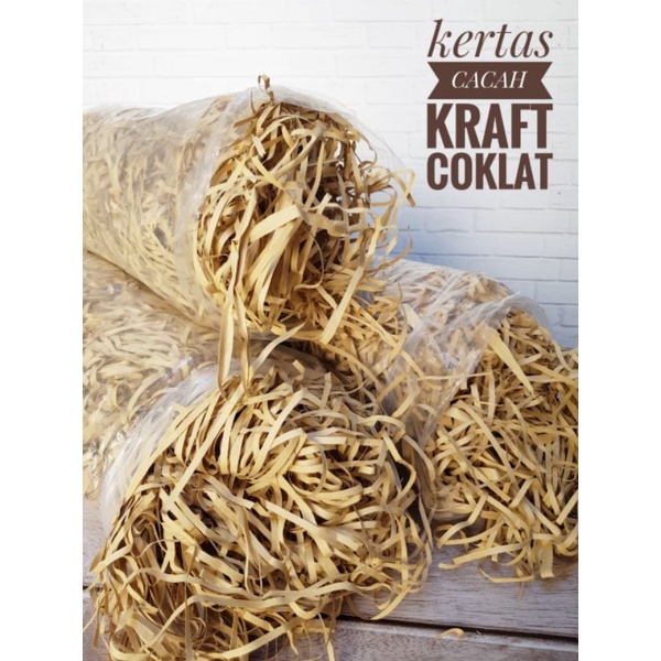 

Kertas Cacah Serut Paper Kraft Hampers Souvenir Kemasan Kado Hiasan
