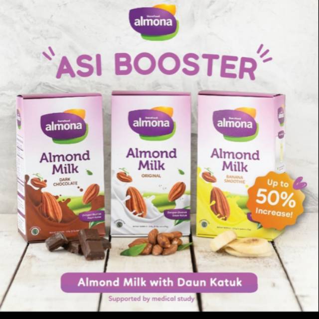 ALMONA Almond Milk Powder ASI Booster With Daun Katuk