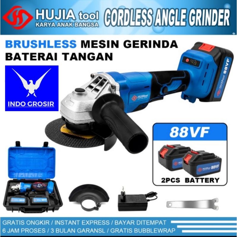 Mesin Gerinda Battery Cordless 88VF Hujia Pro 2521
