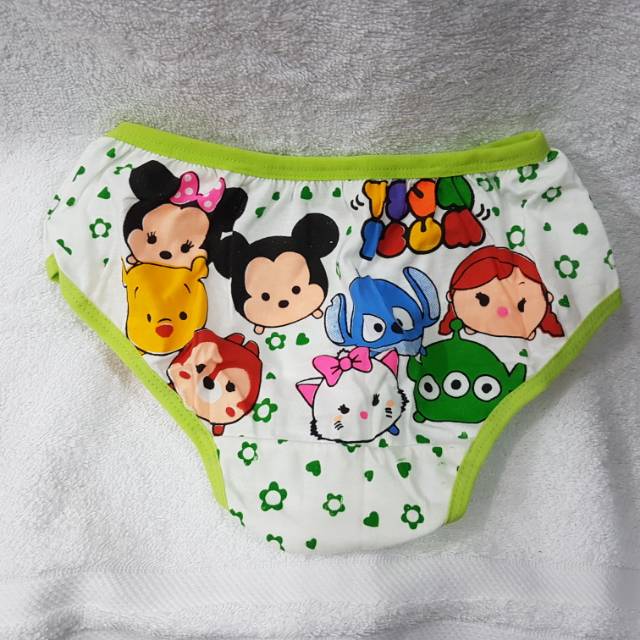 6 pc Celana dalam anak perempuan gambar lis