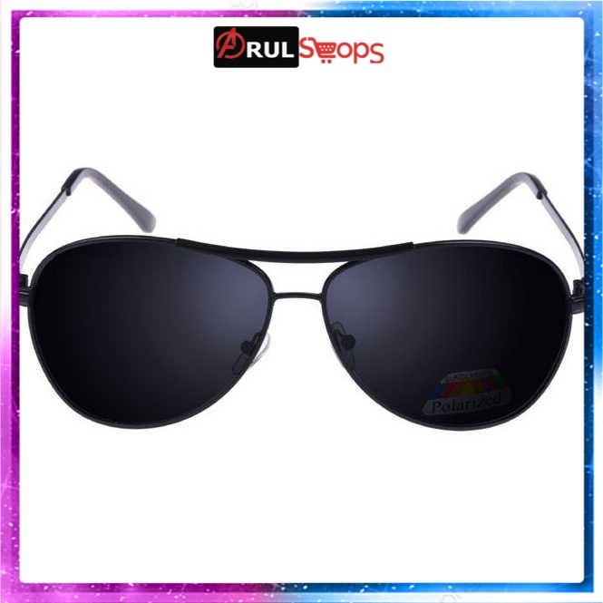 Aoron Kacamata Hitam Polarized - RB2132