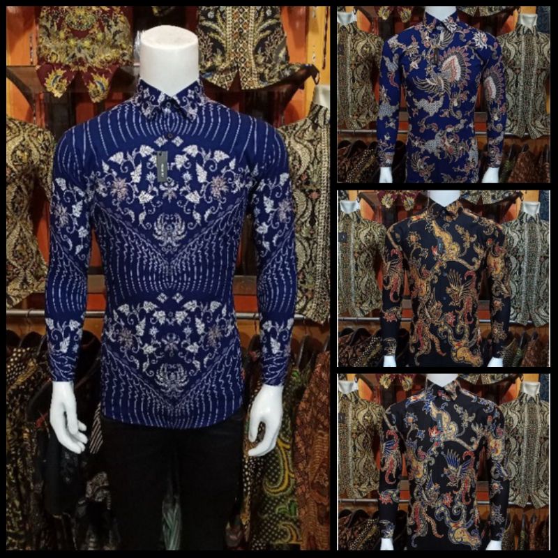 Kemeja Batik Pria Lengan Panjang Batik Pria Lengan Panjang Modern•seragam kantor•seragam kerja