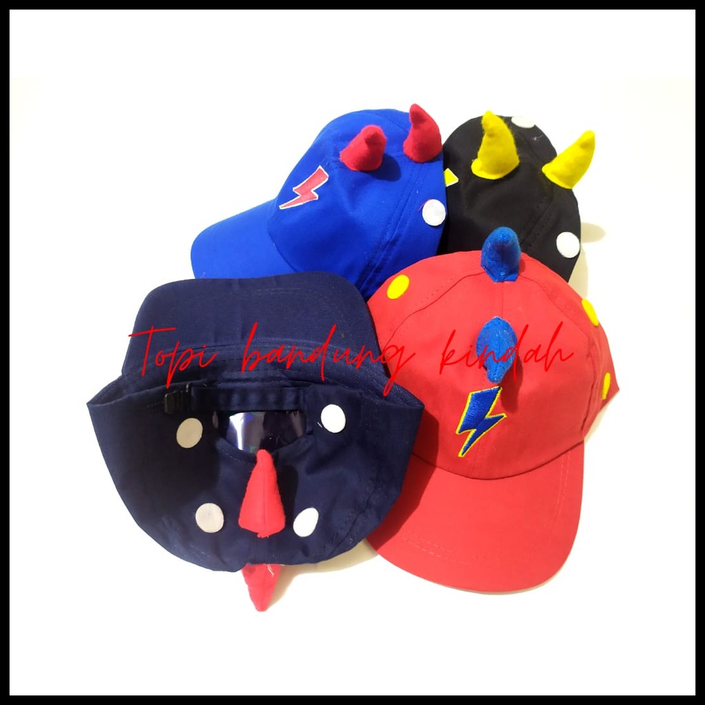 Topi boboiboy anak laki laki – Topi boboiboy halilintar - topi baseball superhero bordir tanduk