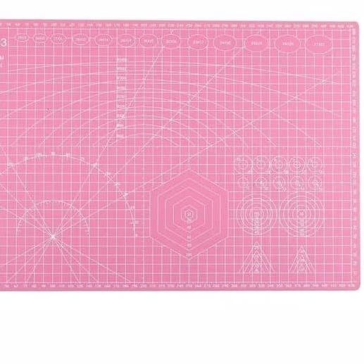 

Kekinian - Cutting Mat / Alas Potong CM-A3 Hijau Pink Self Healing Double Side